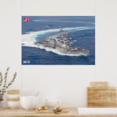 POSTER DÉTROYEUR DE MISSILES GUIDÉS - DDG-110 (Cuisine)