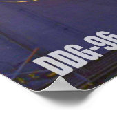 POSTER DÉTROYEUR DE MISSILES GUIDÉS - DDG-96 (Coin)