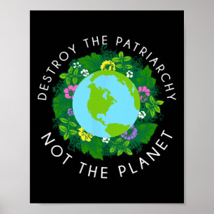 Poster Détruire le patriarcat pas la chemise planétaire