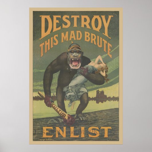 Poster Détruisez Cette Mad Brute Enlist (Devant)