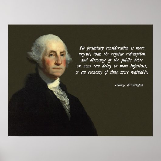 Poster Dette publique de Washington (Devant)