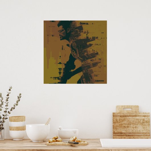 Poster Deus Ex Mankind Divié v2 (Cuisine)