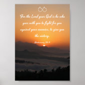 Poster Deutéronome 20:4 - Bible (Devant)