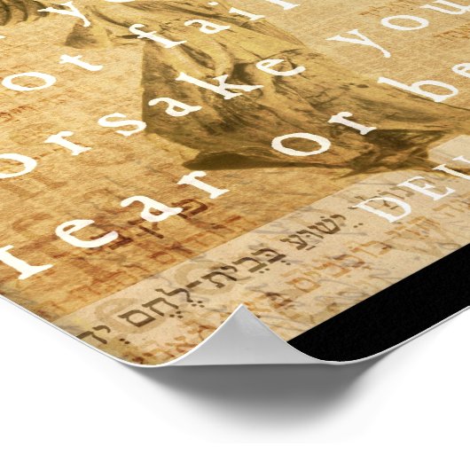 Poster Deutéronome 31:8 (Coin)