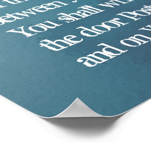 Poster Deutéronome 6:5-9 - Priorités (Coin)