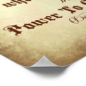 Poster Deutéronome Bible Se souvenir du Seigneur, ton Die (Coin)