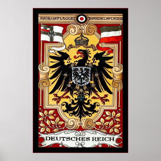 Poster Deutsches Reich ~ Vintage German WW1 (Devant)