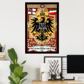 Poster Deutsches Reich ~ Vintage German WW1 (Bureau à domicile)