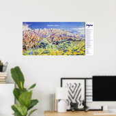 Poster "Deutschland : 2021/heute - Allgäuer Alpen Panoram (Bureau à domicile)