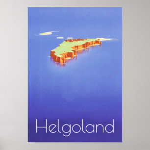 Poster "Deutschland : 2021/heute Nordsee - Helogland Reis