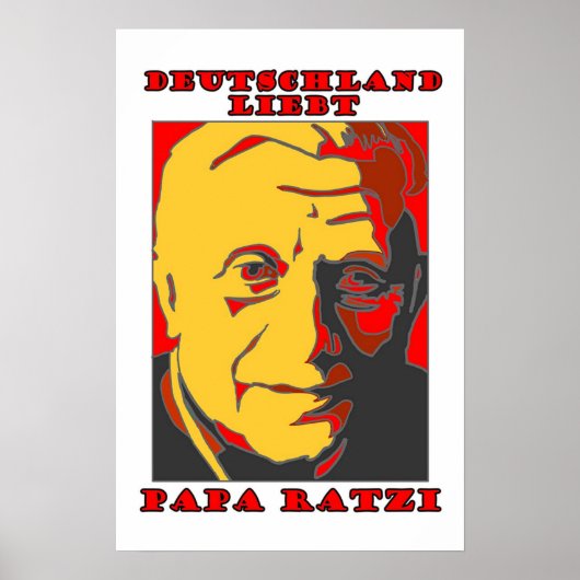 Poster Deutschland Liebt Papa Ratzi (Devant)