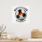 Poster Deutschland Weltmeister (Cuisine)