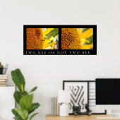 Poster Deux abeilles ou pas deux (Bureau à domicile)