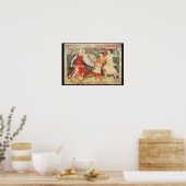 Poster Deux Amazones au combat avec un Grec (Cuisine)