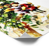 Poster Deux anges assis sur la branche et s'embrassant et (Coin)