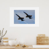 Poster Deux anges bleus (Cuisine)