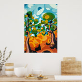 Poster Deux arbres (Cuisine)