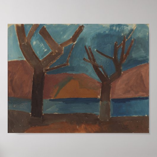 Poster Deux arbres de Pablo Picasso (1907-08) (Devant)