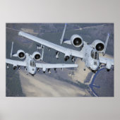 Poster Deux avions A-10C Thunderbolt II volent au format (Devant)