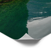 Poster Deux barques à bascule avec réflexion dans une aff (Coin)