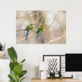 Poster Deux Bee-eaters (Bureau à domicile)