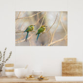 Poster Deux Bee-eaters (Cuisine)