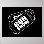 Poster Deux billets pour le spectacle des armes à feu (Devant)