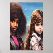 Poster Deux bons amis | Art AI (Devant)
