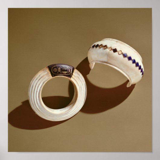 Poster Deux bracelets, de la Tombe de Toutankhamon (Devant)