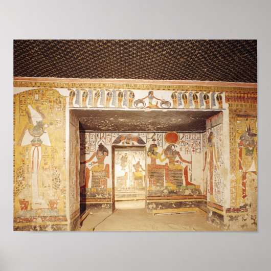 Poster Deux chambres du Tombeau de Nefertari (Devant)
