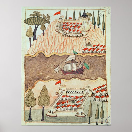 Poster Deux châteaux en Mer Noire (Devant)