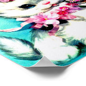 Poster deux chatons et beaucoup de fleurs (Coin)