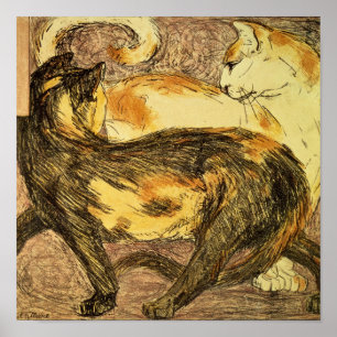 Poster Deux chats