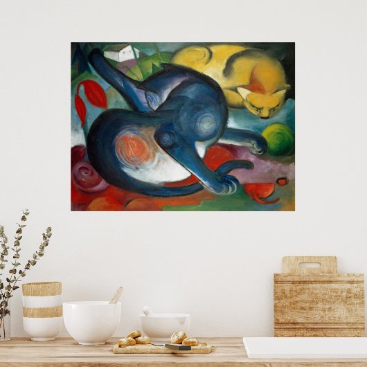 Poster Deux chats (Cuisine)