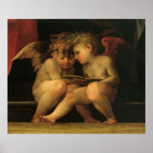 Poster Deux Cherubs lus par Rosso Fiorentino, Angels