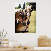 Poster Deux Chevaux Belges (Cuisine)