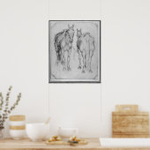 Poster Deux chevaux, du Vallardi Album (Cuisine)