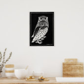 Poster Deux Chouettes par Julie de Graag Art Nouveau (Cuisine)