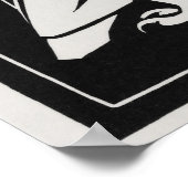 Poster Deux Chouettes vintages rétro Julie de Graag (Coin)