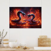 Poster Deux Cobras En Enfer (24 x 36) (Cuisine)
