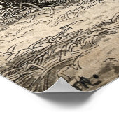 Poster Deux cochons couchés dans la paille dans un stylo  (Coin)