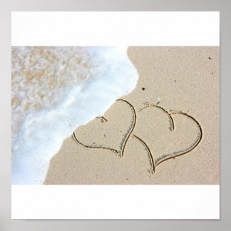 Poster Deux coeurs amoureux