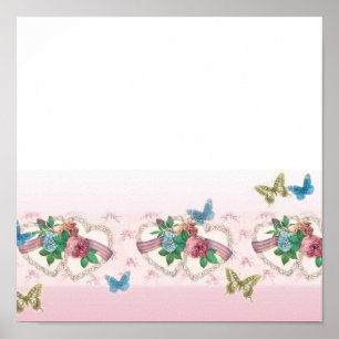 POSTER DEUX COEURS UN CERTIFICAT MARIAGE D'ESPRIT