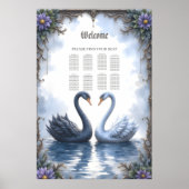 Poster Deux cœurs, une réflexion – Mariage romantique de (Devant)
