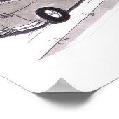 Poster Deux couples mixtes roulant en sens inverse (Coin)