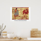 Poster Deux Danseurs Détail Par Maître Étrusque (Cuisine)