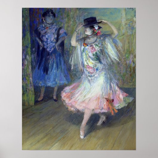 Poster Deux danseurs espagnols, 1852 (Devant)