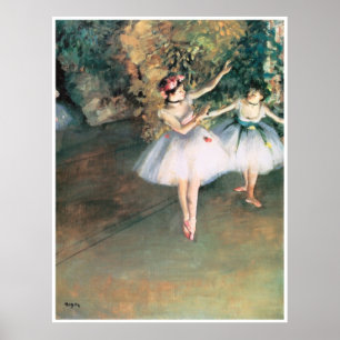Poster Deux danseurs sur scène, 1874 - Edgar Degas