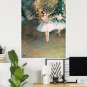 Poster Deux danseurs sur scène, 1874 - Edgar Degas (Bureau à domicile)