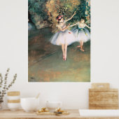 Poster Deux danseurs sur scène, 1874 - Edgar Degas (Cuisine)
